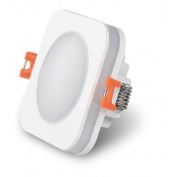Foco Downlight empotrar LED cuadrado 6W IP44